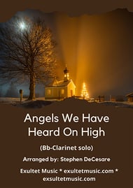 Angels We Have Heard On High (Bb-Clarinet solo and Piano) P.O.D. cover Thumbnail